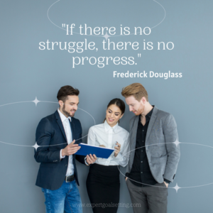 Frederick Douglass quote about success, struggle and progress