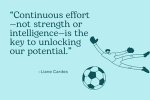 Liane Cardes quote about sports success