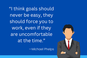 Michael Phelps quote about goal setting