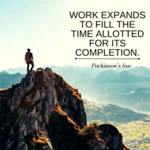 Time-Bound Parkinson’s Principle